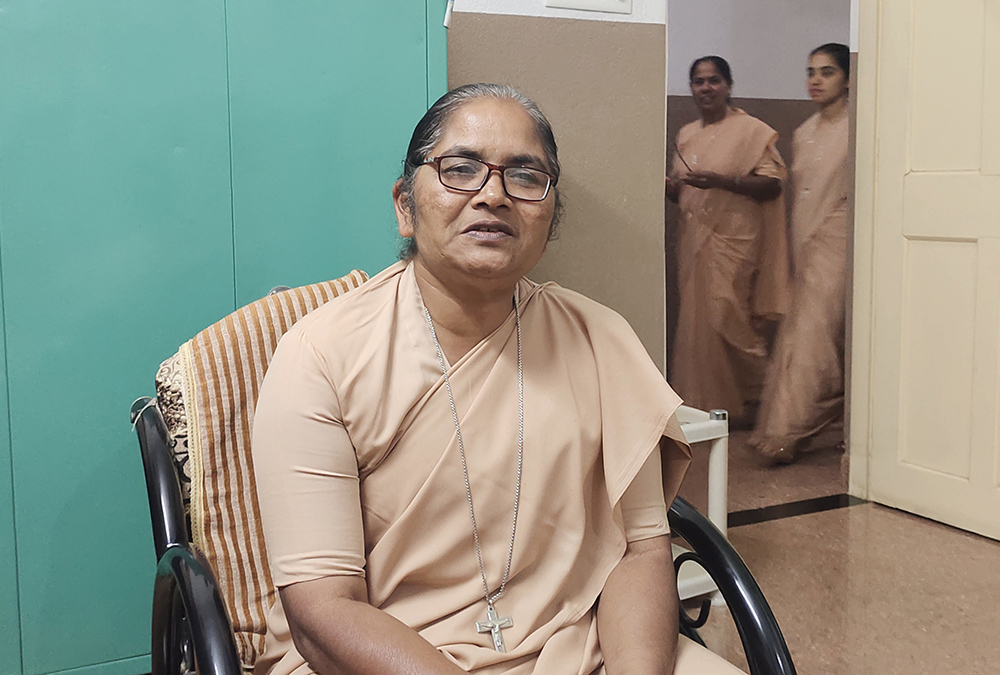 Sr. Beena Yallurkar, a member of the Sisters of Charity of Sts. Bartolomea Capitaneo and Vincenza Gerosa, who has worked with devadasis for 18 years, is pictured at her convent in Talikoti town, in the southwestern Indian state of Karnataka. (Thomas Scaria)