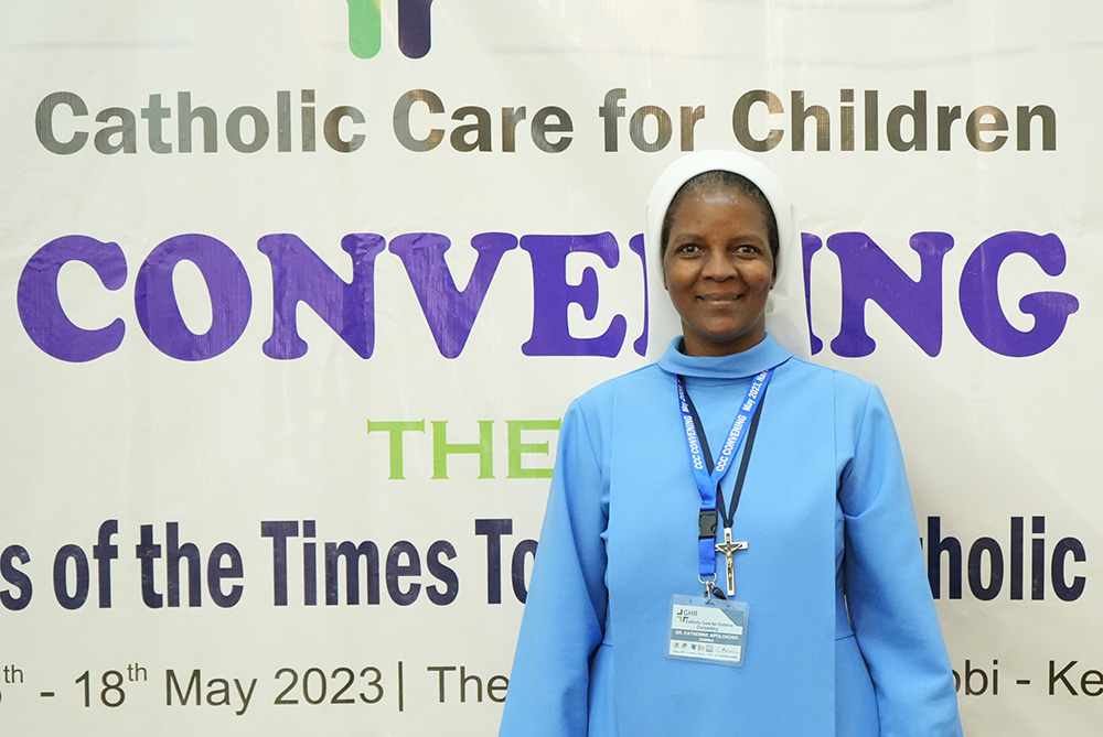 Sr. Catherine Mpolokoso, a member of the Little Servants of the Mary Immaculate, represented the Catholic Care for Children Zambia at the convening in Nairobi, Kenya. (GSR photo/Wycliff Peter Oundo)