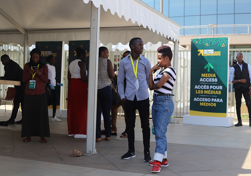 Delegates from different countries arrive in Kigali to attend the Women Deliver 2023 Conference July 17. The conference's theme is "Spaces, Solidarity, and Solutions." (GSR photo/Doreen Ajiambo)