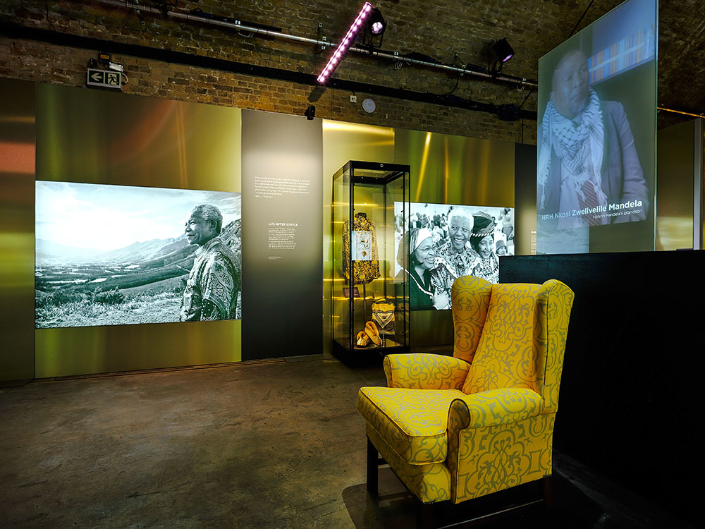 An image from the "Healing a Nation" space in "Mandela: The Official Exhibition," a global touring exhibit about Nelson Mandela that is currently showing at the Henry Ford Museum in Dearborn, Michigan (Courtesy of The Henry Ford/©Jim Marks)