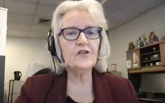 Sr. Winifred Doherty, who is the U.N. representative for her religious order, the Congregation of Our Lady of Charity of the Good Shepherd's Mid-North America province, speaks March 8, during a two-day virtual "Shine the Light" conference on human traffic