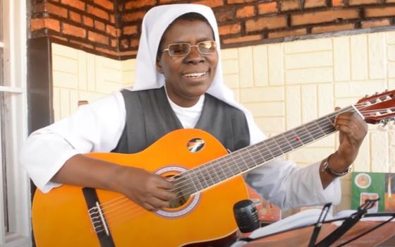 Sr. Fébronie Kamana of the Oblates of the Holy Spirit in Rwanda started as a music learner because she has never had any formal musical education. (Courtesy of Aimable Twahirwa)