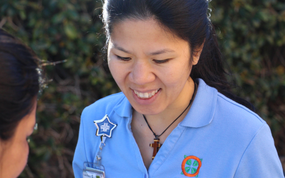 Xinh Do served as part of the St. Joseph Worker Program of Orange, California, providing daily clinical care to those in her community at Mission Hospital in Orange. (Courtesy of Catholic Volunteer Network)