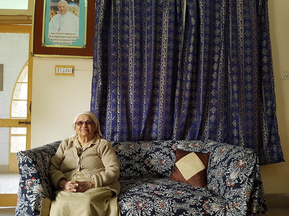 Sr. Anna Maria of the Sisters of Charity of St. Jeanne-Antide Thouret at Dar ul-Karishma (House of Wonders), which she founded on Feb. 28, 1997. (Kamran Chaudhry)