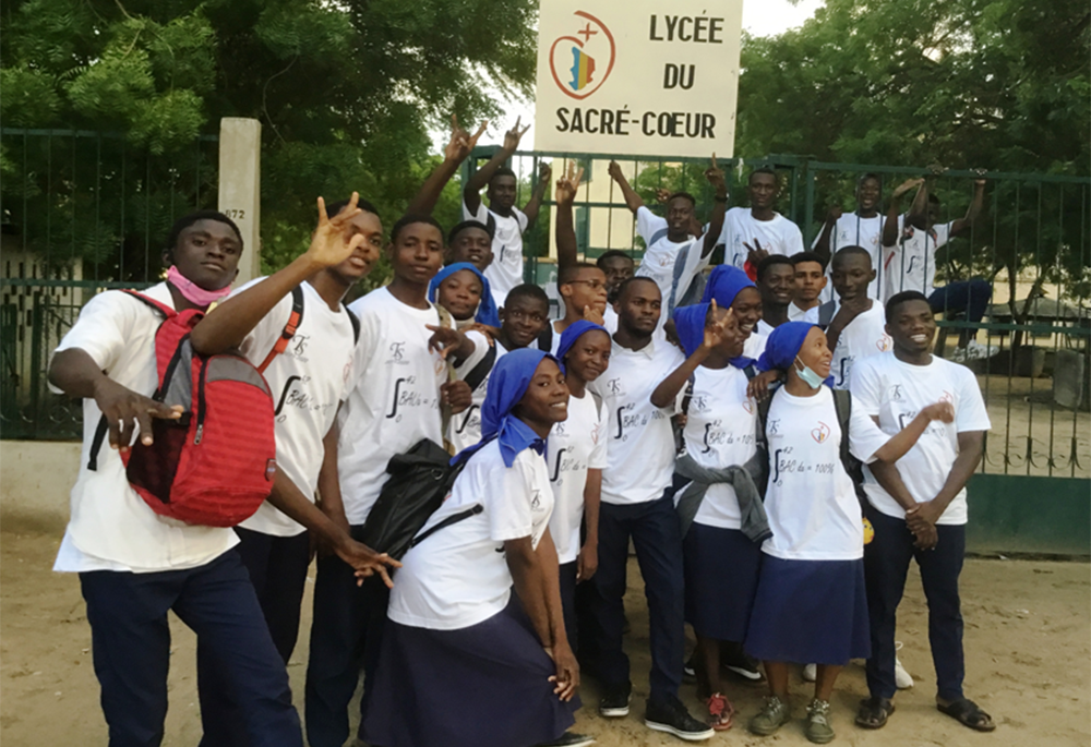 Sister Juliette's students from last year who graduated (Courtesy of Juliette N'guémta Nakoye Mannta) Sister Juliette's students from last year who graduated (Courtesy of Juliette N'guémta Nakoye Mannta)