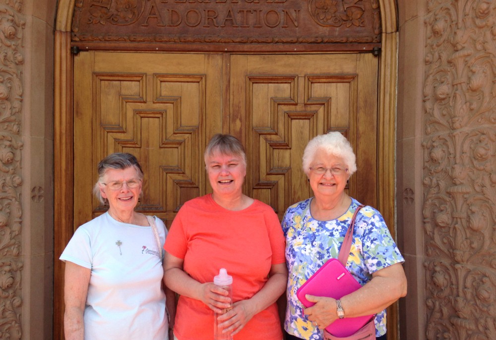 From left, Srs. Kathy Roberg, Laurie Sullivan and Joan Weisbenbeck in Tucson, Arizona (Franciscan Sisters of Perpetual Adoration) From left, Srs. Kathy Roberg, Laurie Sullivan and Joan Weisbenbeck in Tucson, Arizona (Franciscan Sisters of Perpetual Adoration)