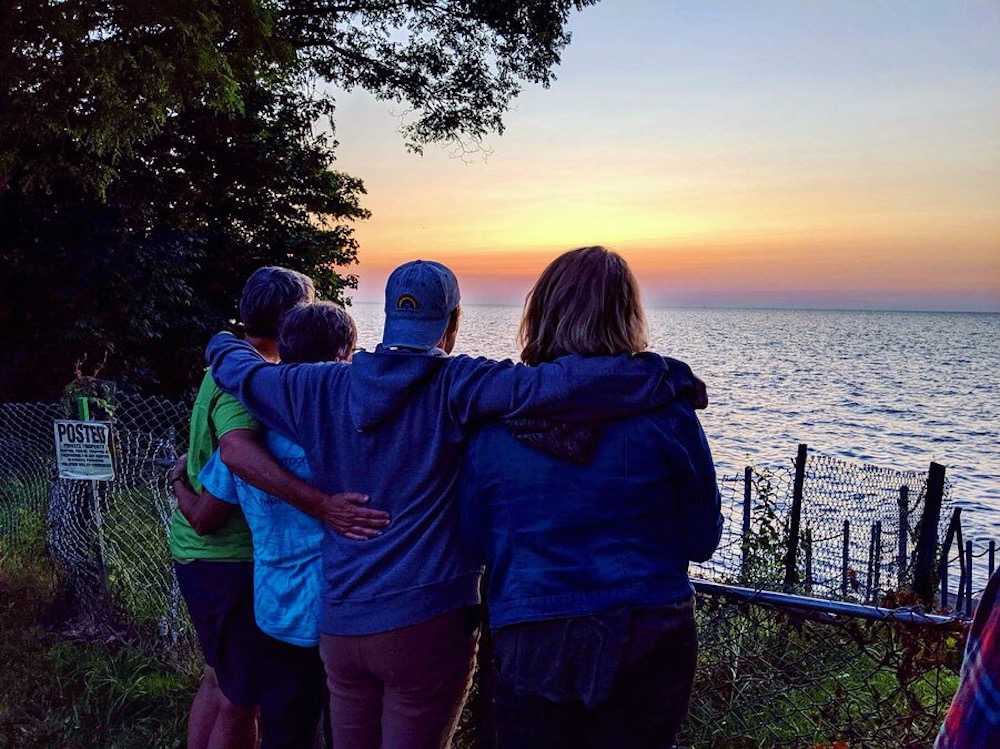 Katie Gordon and her friends take in an August 2019 sunset. (Provided photo)