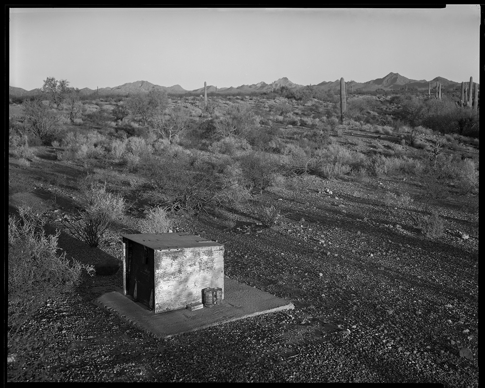 Donors leave cans of sardines, soup and beans outside this knee-high, locked box for hungry migrants traveling in the Organ Pipe Cactus National Monument. Few organizations leave food and water out for migrants traveling through the desert, and with extre