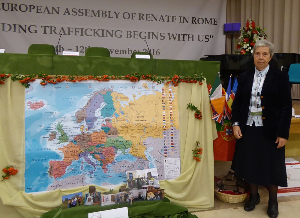 Sr. Begoña Iñarra at the 2016 RENATE assembly in Rome (Courtesy of Begoña Iñarra)