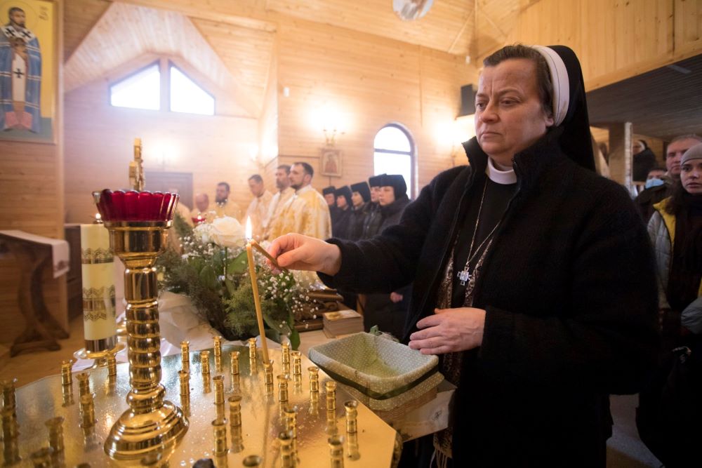 Sr. Lucia Murashko is superior of the Basilian Sisters' monastery in Zaporizhia, Eastern Ukraine. (Courtesy of the Information Department of Ukrainian Greek Catholic Church/Oleksandr Savransky)