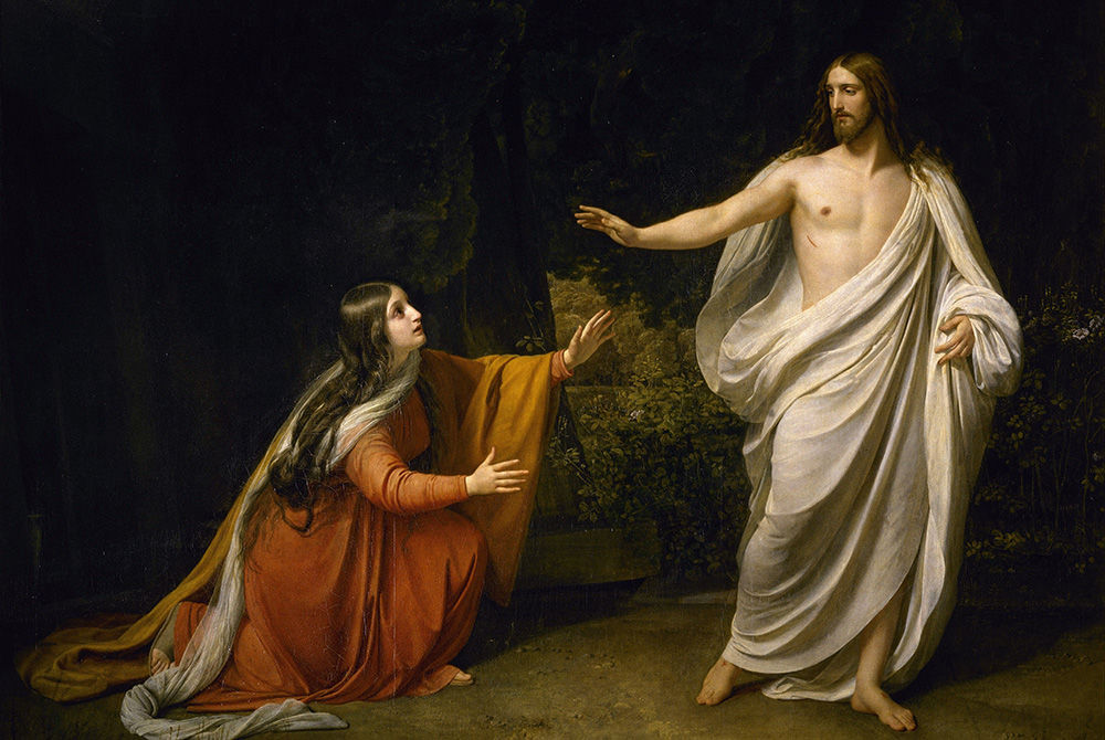 "Christ's Appearance to Mary Magdalene after the Resurrection" by the Russian painter Alexander Andreyevich Ivanov. (CNS/Wikimedia Commons) "Christ's Appearance to Mary Magdalene after the Resurrection" by the Russian painter Alexander Andreyevich Ivanov. (CNS/Wikimedia Commons)
