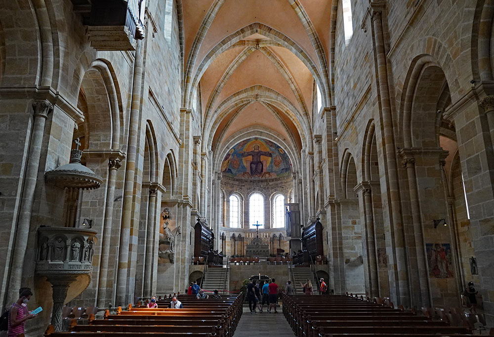 The interior of Bamberg Cathedral in Germany (Wikimedia Commons/Allie_Caulfield)