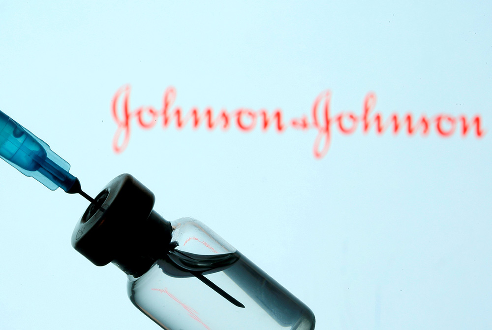 The Johnson & Johnson COVID-19 vaccine is seen in this illustration photo. (CNS/Dado Ruvic, Reuters)