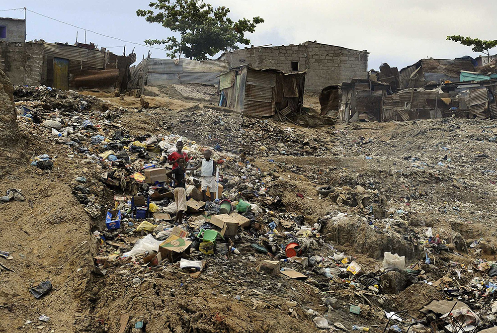 Children are pictured in a file photo in a poor section of Luanda, Angola. (CNS/Alessandro Bianchi, Reuters)
