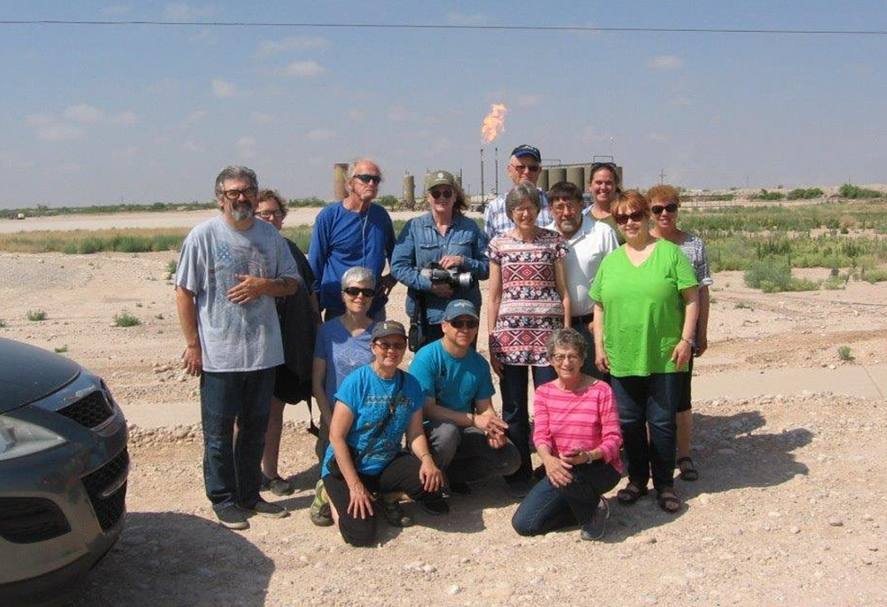 Members of New Mexico Interfaith Power and Light have gathered at oil and natural gas wells in the state in recent years to seek tighter controls on pollution that affects nearby communities. (CNS) Members of New Mexico Interfaith Power and Light have gathered at oil and natural gas wells in the state in recent years to seek tighter controls on pollution that affects nearby communities. (CNS)