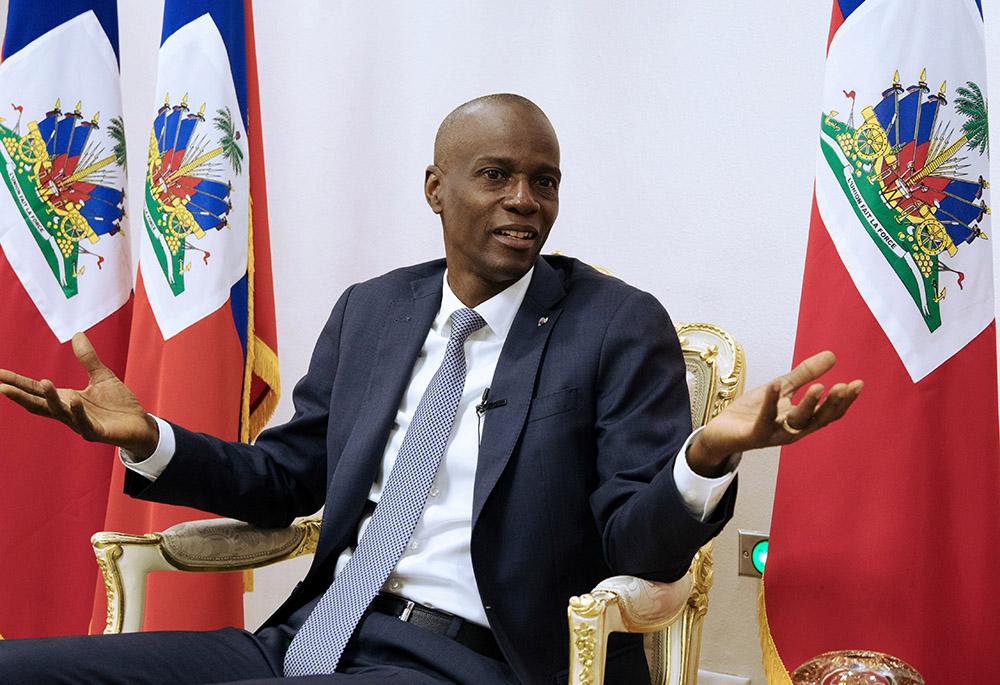 Haitian President Jovenel Moïse is pictured in a Jan. 11, 2020, photo. The president was assassinated in an attack in the early hours of July 7, 2021, at his home outside of the capital, Port-au-Prince. (CNS/Reuters/Valerie Baeriswyl)