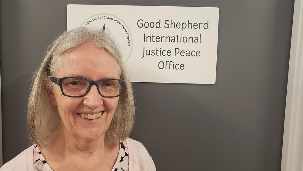 Sr. Winifred Doherty, the main U.N. representative of the Congregation of Our Lady of Charity of the Good Shepherd (GSR photo/Chris Herlinger)