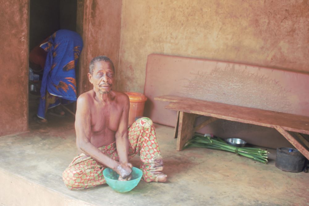 Man sitting on floor