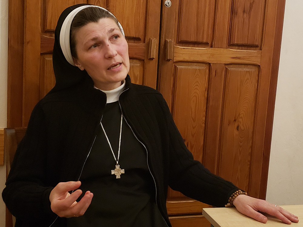 Sr. Nazaria Mykhayliuk, a Ukrainian sister of the Order of St. Basil the Great (Province of the Most Holy Trinity), an international order of the Eastern Catholic Church (GSR photo/Chris Herlinger)