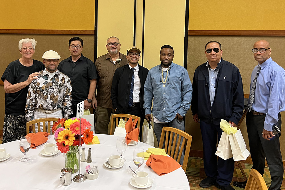 Members of the Partnership for Re-Entry Program attend a May staff appreciation luncheon for the Los Angeles Archdiocese. (Courtesy of PREP)