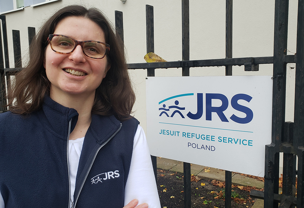 Sr. Urszula Krajewska, an attorney and member of the Religious of the Sacred Heart of Jesus works for Jesuit Refugee Service in Warsaw. She says the warm welcome accorded to Ukrainians by Poles during the start of the war earlier this year "is probably not as enthusiastic as it was initially — people generally got used to having Ukrainian refugees around." (NCR photo/Chris Herlinger)