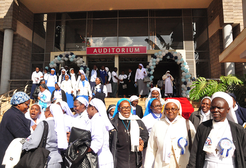 A section of sisters at the Association of Sisterhoods in Kenya's diamond jubilee Mass, celebrated Nov. 19 at the Catholic University of Eastern Africa in Nairobi (Lourine Oluoch)