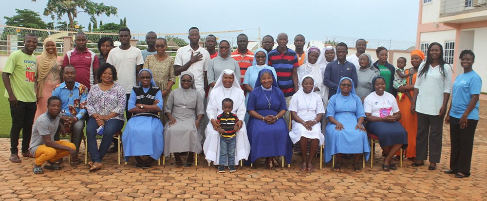 Participants and Catholic Relief Services staff pose for a group photo at a SCORE ECD training on Simple Measurement of Indicators for Learning and Evidence-Based Reporting in Tamale, Ghana, June 27-July 1. (Courtesy of Francis Monnie)