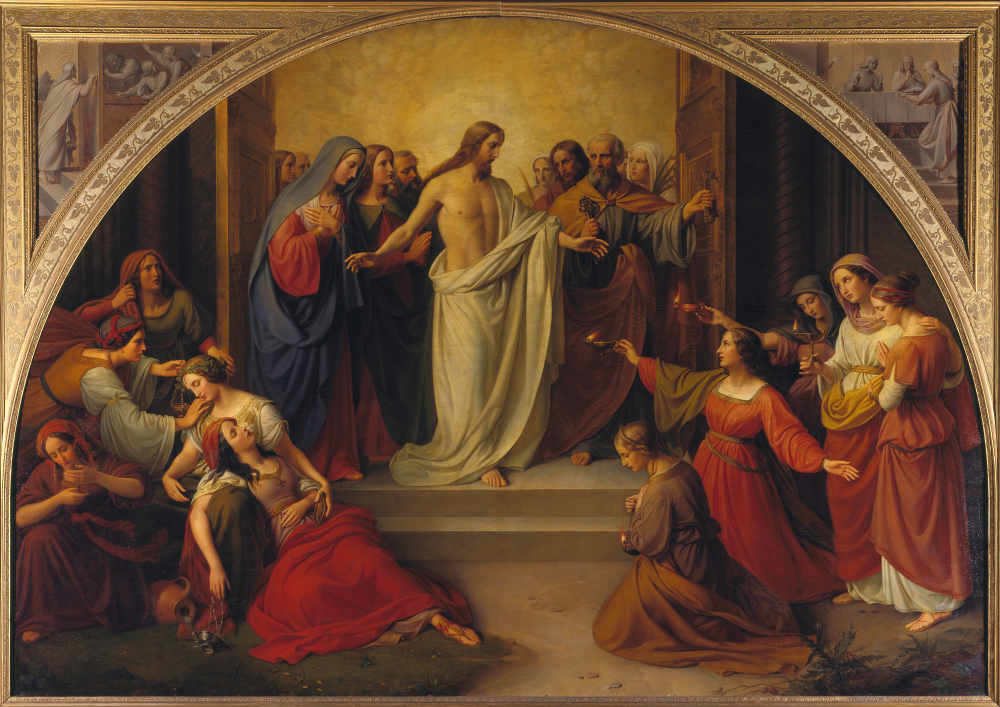 "The parable of the wise and foolish virgins" by Wilhelm von Schadow, 1842 (Wikimedia Commons/Städel Museum)