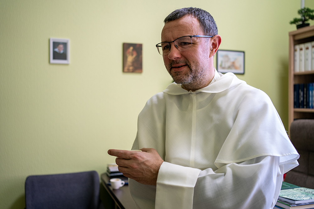 El dominico Fr. Petro Balog, que dirige el Instituto de Ciencias Religiosas de Santo Tomás de Aquino en Kiev, Ucrania.