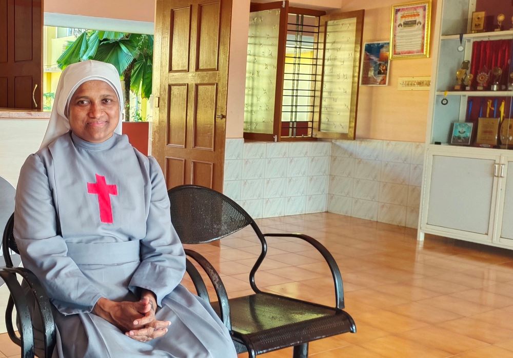 Sr. Bincy Parambakathu, superior of the Daughters of St. Camillus, manages Jeevadaan center in Mangaluru, India. (GSR photo/Thomas Scaria)