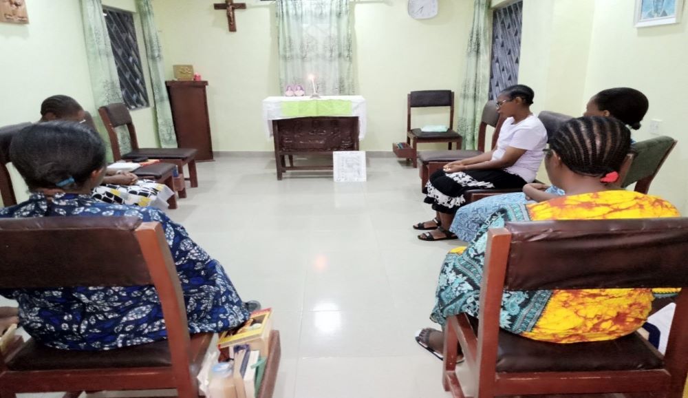 Sisters of Notre Dame, Tanke Community, Ilorin, Nigeria, at evening prayer (Monica Umeh Uchechukwu)