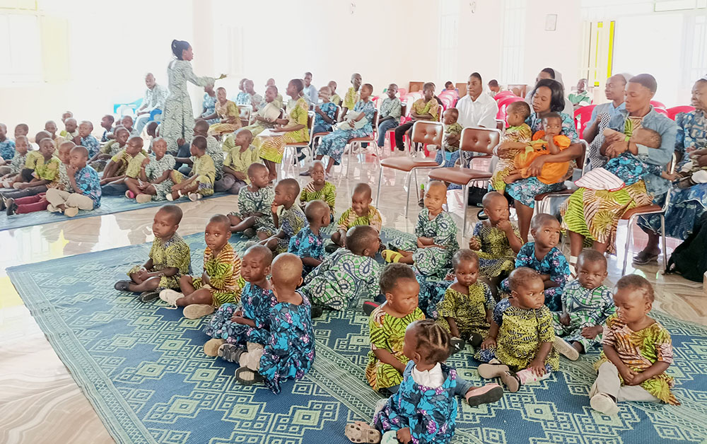 A Mass on Jan. 6 celebrates the founding of the Tulizeni Center in Goma, Democratic Republic of Congo. (Courtesy of María de Lourdes López Munguía)