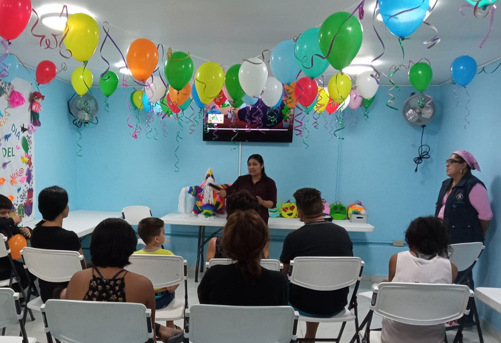 Día del niño en la Casa Mambré del municipio de Iztapalapa en la Ciudad de México el 30 de abril de 2022 (Foto: cortesía de Lidia Mara Silva de Souza)