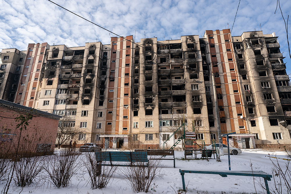 Some of the damage to areas around Kviv, Ukraine (Gregg Brekke)
