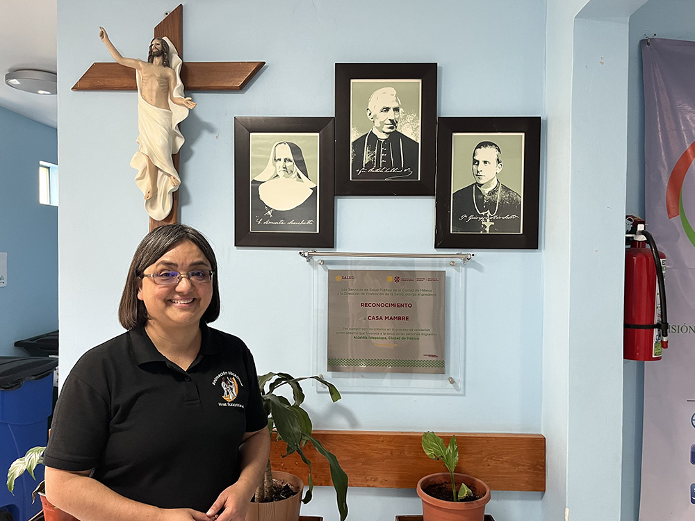 La Hna. Lidia Mara Silva de Souza en la Casa Mambré del municipio de Iztapalapa en la Ciudad de México en marzo (Foto: Luis Donaldo González)