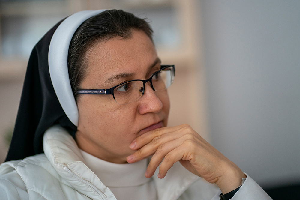 Sr. Margaret Lekan, of the Dominican Sisters in Krakow, Poland, and her congregation host Ukrainian refugees — women and children — who have relocated because of the war. (Gregg Brekke)