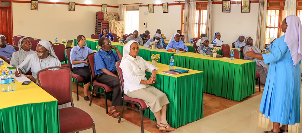 Sisters attend a Talitha Kum Uganda Network (TAKUN) training workshop ahead of advocacy for vulnerable victims of trafficking in persons. (Mary Lilly Driciru)