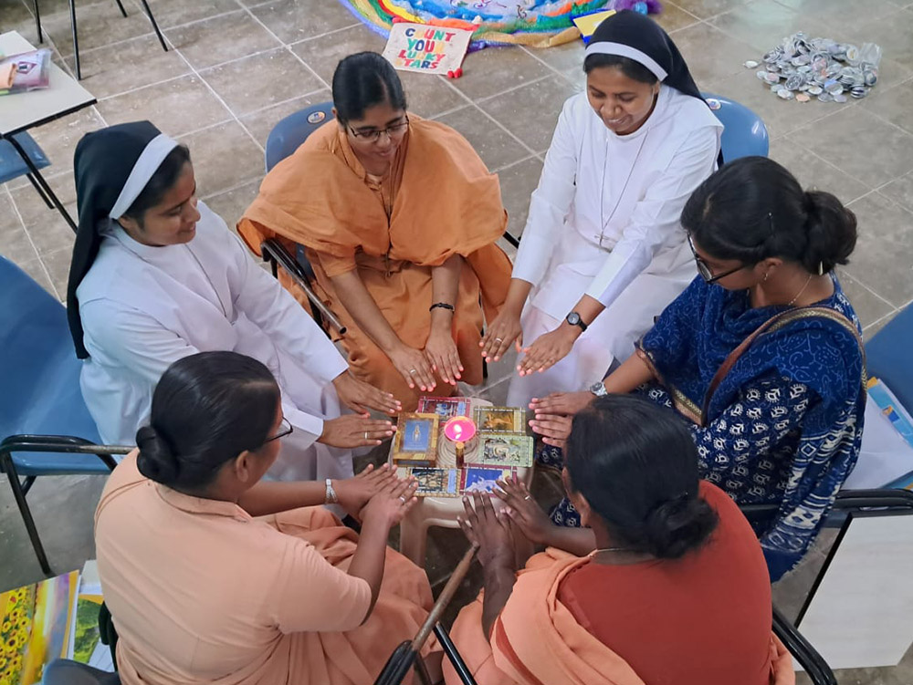 Sisters from various congregations of women religious attend a September 2022 leadership training workshop at Institute Mater Dei in Old Goa in Goa, western India. (Courtesy of Maria Nirmalini)