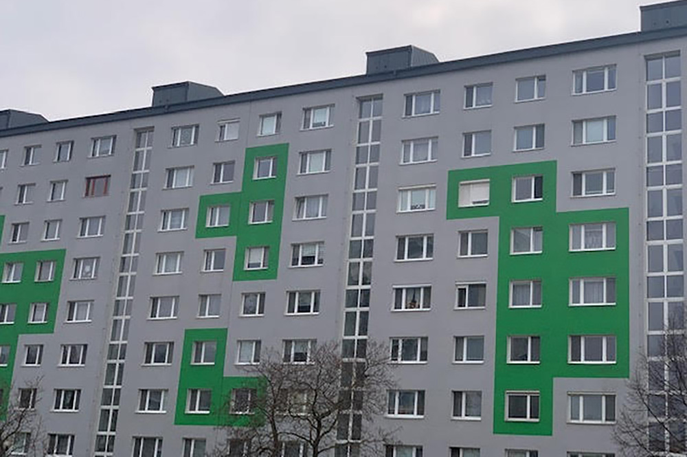 The Presentation Sisters gave use of their unoccupied flat in this building in Bratislava, Slovakia, to Ukrainian refugees. (Anne McNamara)