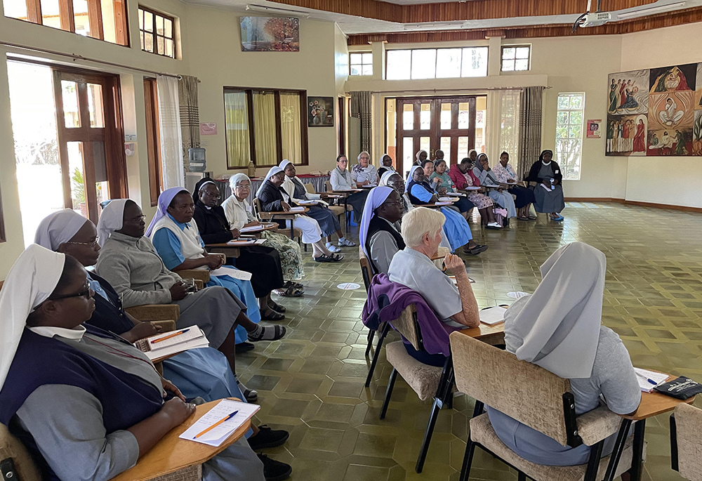 Sisters meet at the Mary Ward Center for the workshop "Accompanying victims of sexual and spiritual harm," organized by Voices of Faith International, in Nairobi, Kenya. (Courtesy of Mumbi Kigutha)