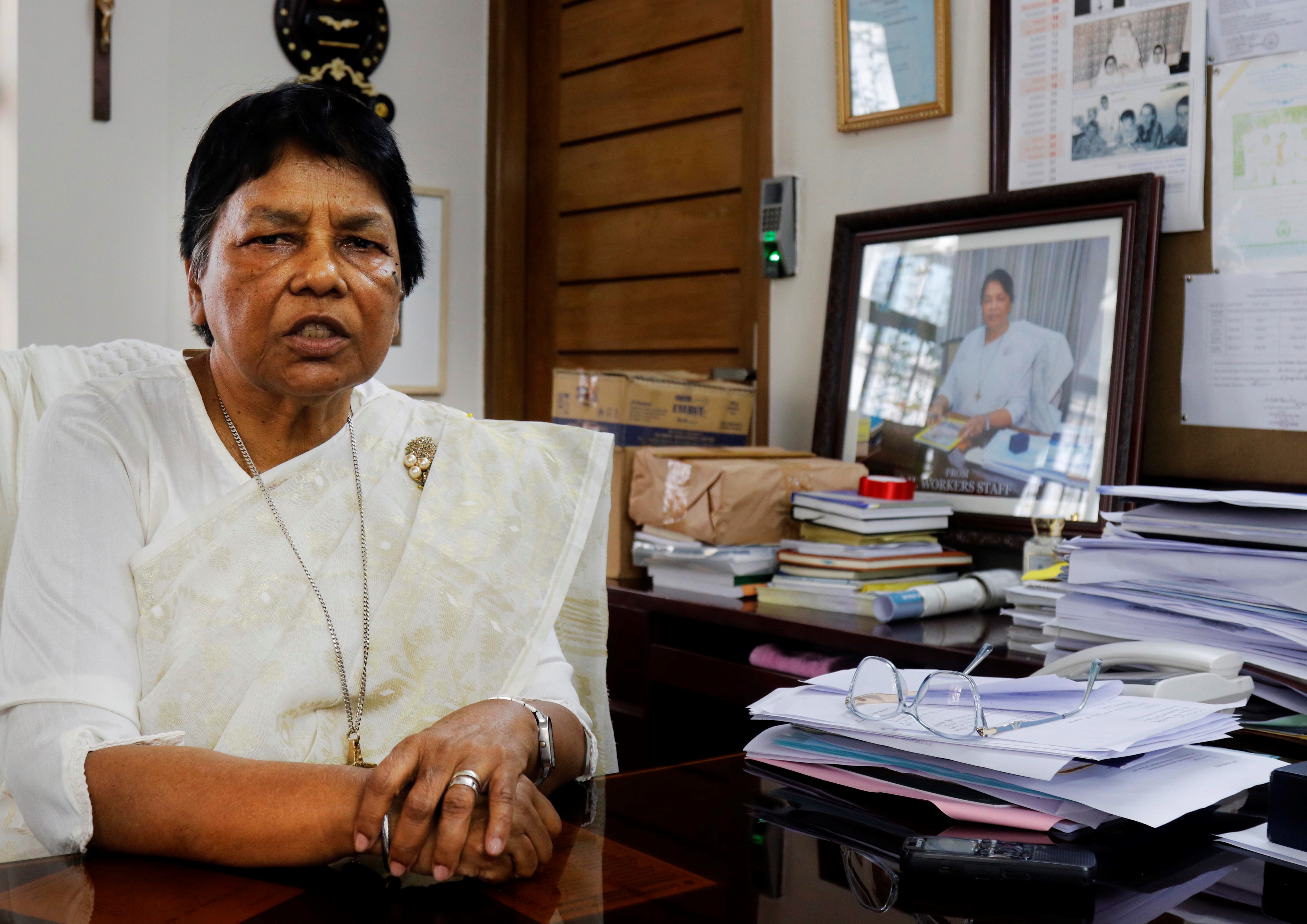 Sr. Virginia Asha Gomes has served as principal of S.F.X. Greenherald International School in Dhaka, Bangladesh, since 2005. (Uttom S. Rozario)