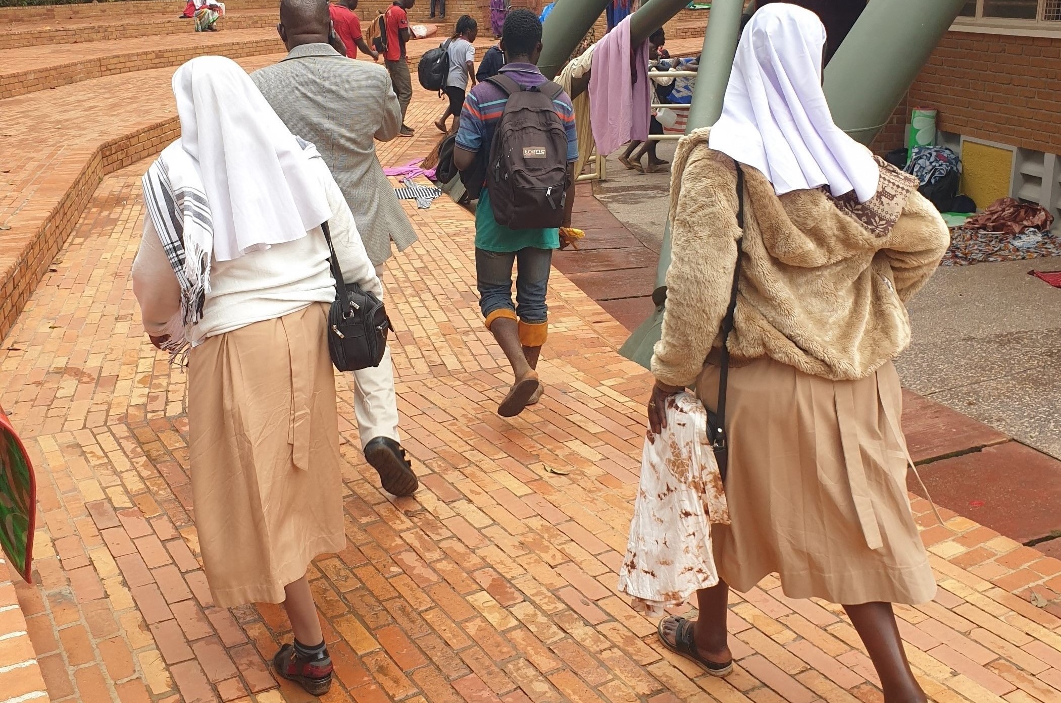 Religious sisters traveling from across Uganda start arriving at Uganda Martyrs' Shrine in Namugongo ahead of the Martyrs Day commemoration on June 3. (GSR photo/Gerald Matembu)