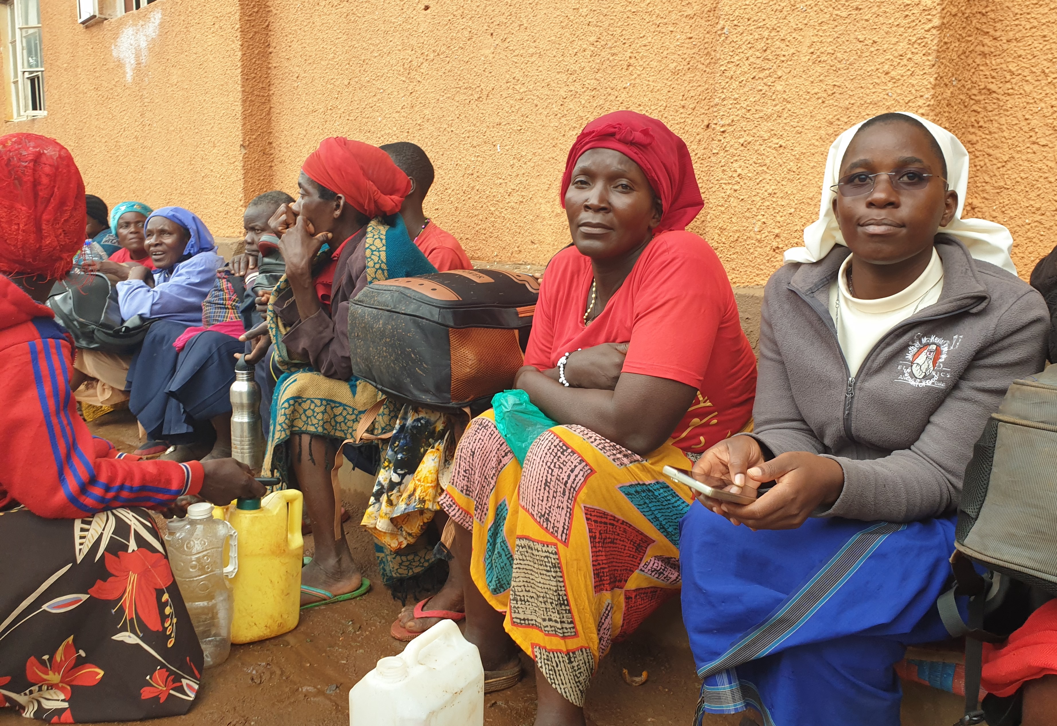 Sr. Loyce Rose Nalunkuuma joins other pilgrims traveling to Namugongo Martyrs Shrine from Iganga, a town in the eastern region of Uganda. The pilgrims are using the event to pray for the country ahead of the Uganda Martyrs Day celebration on June 3. (GSR photo/Gerald Matembu)