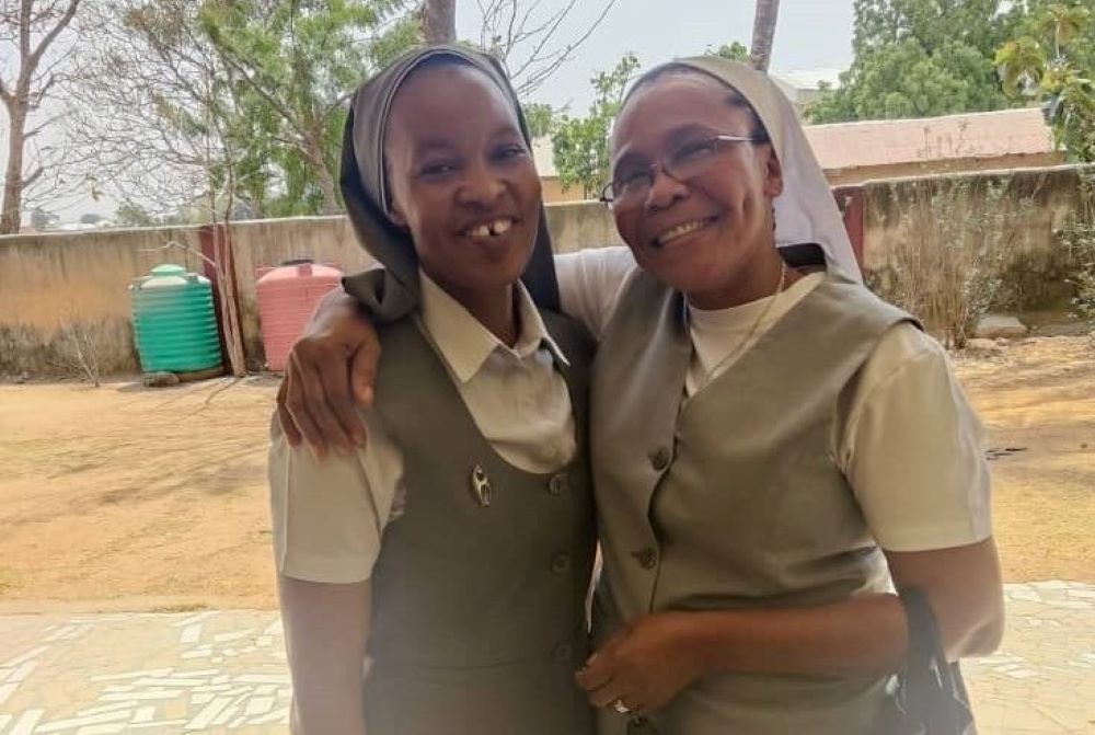 Medical Missionaries of Mary Srs. Florence Njoku (left) and Nancy Ong'era stand together a few days before they traveled to Nigeria's general elections, which were held on Feb. 25.