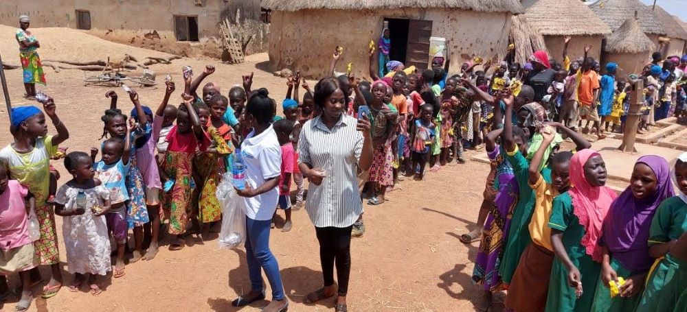 A community elder speaks during an event focusing on the ways to end child marriage, a long-standing practice in Ghana and other parts of Africa that violates the rights and the dignity of the girl-child. (Courtesy of Eucharia Madueke)