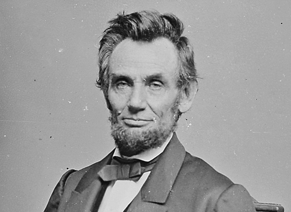President Abraham Lincoln, photographed by Mathew Brady during the American Civil War (U.S. National Archives)