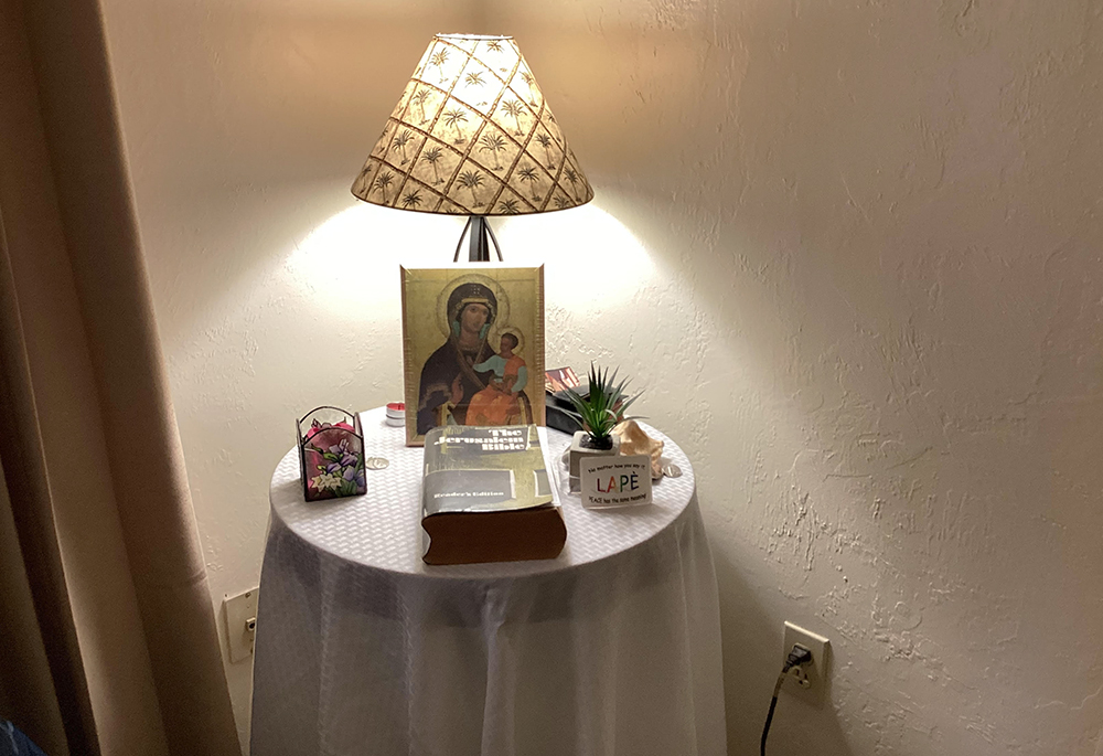 Sr. Judy Dohner's prayer space (Courtesy of Judy Dohner)