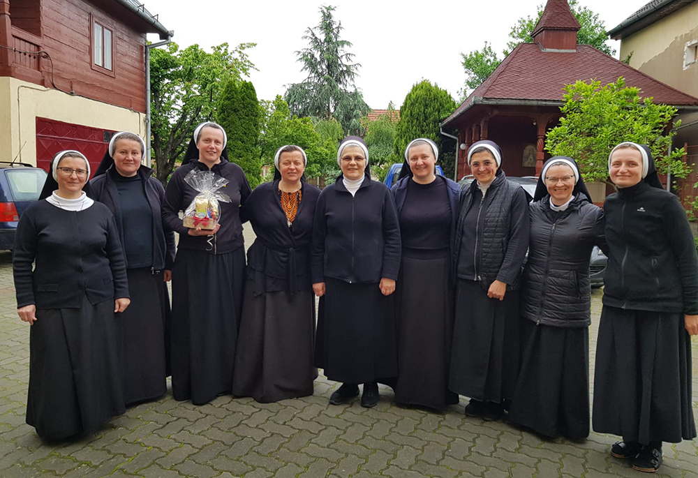 Basilian Sisters from Ukraine and Romania, pictured May 2023 in Cluj-Napoca, Romania (Courtesy of the Sisters of the Order of St. Basil the Great)