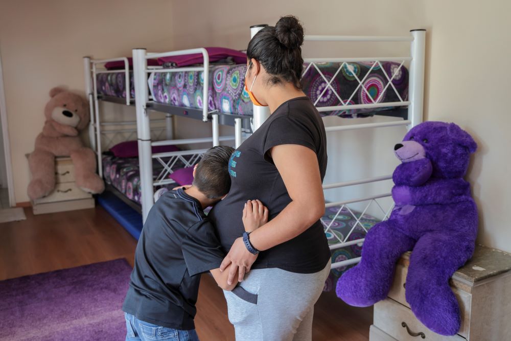 This file photo shows a young woman from Michoacán who, due to violence, had to leave everything behind. She is sheltering in a shelter in Tijuana, Mexico while waiting for an asylum application hearing in the United States. (OSV News/Oscar Leiva, Silverlight for CRS)