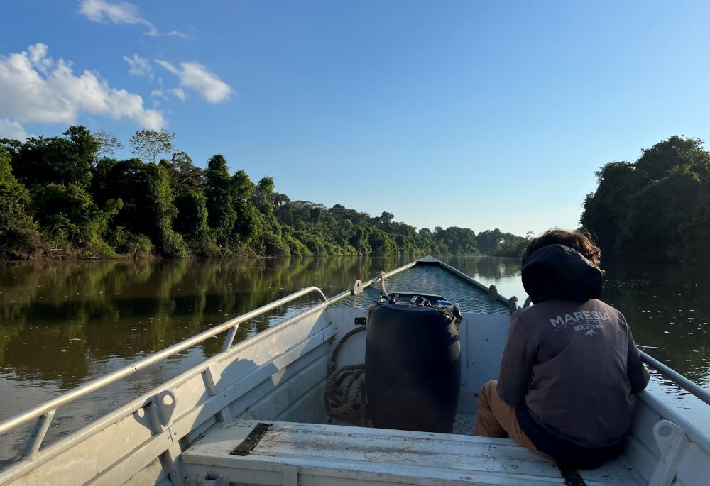 El río Jaci Paraná serpentea el territorio karipuna en la región de la Amazonía. Allí, la Hna. Laura Vicuña Pereira Manso acompaña a los pueblos indígenas que sirven como protectores vulnerables de la obra de Dios en la selva mayor del mundo. (Foto: Ellie Hidalgo)